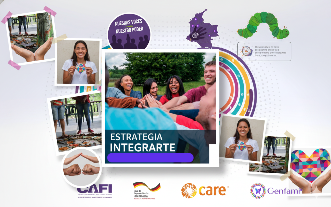 Collage de imágenes que representan la estrategia de GENFAMI